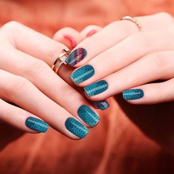 Colour Flash - “Chunky Cable Knit”, knit pattern on a pearlized base. - Picture 7 of 9